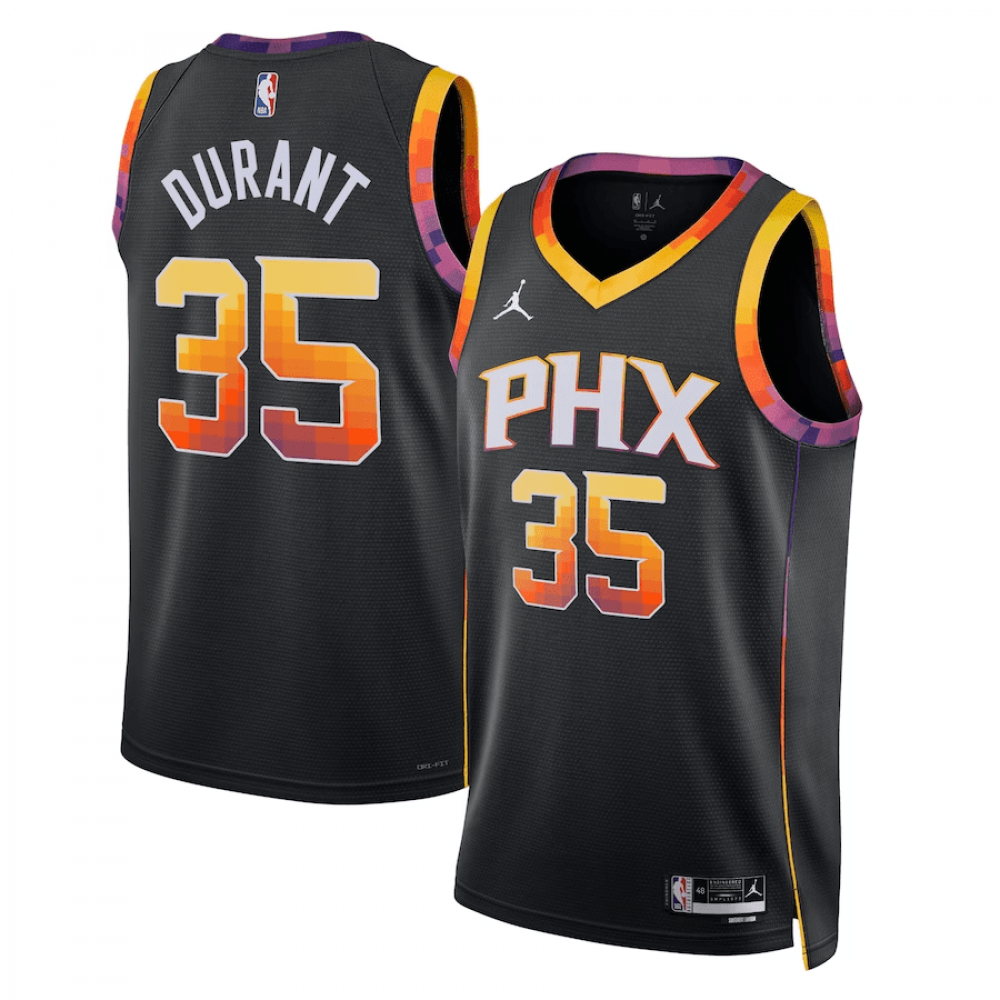 Kevin Durant Phoenix Suns Jordan Brand 2022/23 Statement Edition Swingman NBA Jersey - Black