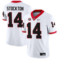Gunner Stockton Georgia Bulldogs Nike Football Game NCAA Jersey - White