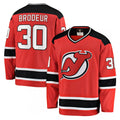 Martin Brodeur New NHL Jersey Devils Jack Hughes Red Home Premium NHL Jersey