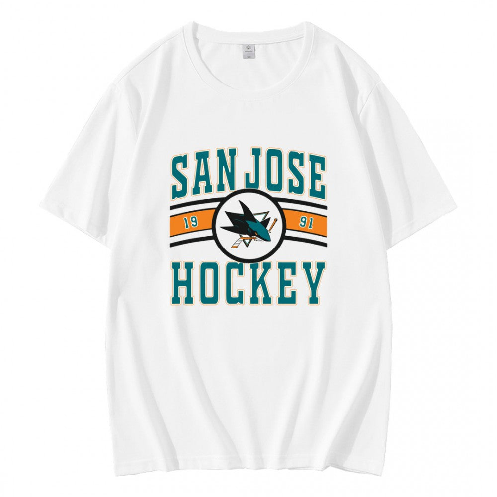 Vintage San Jose Sharks Hockey Logo 1991 T-Shirt