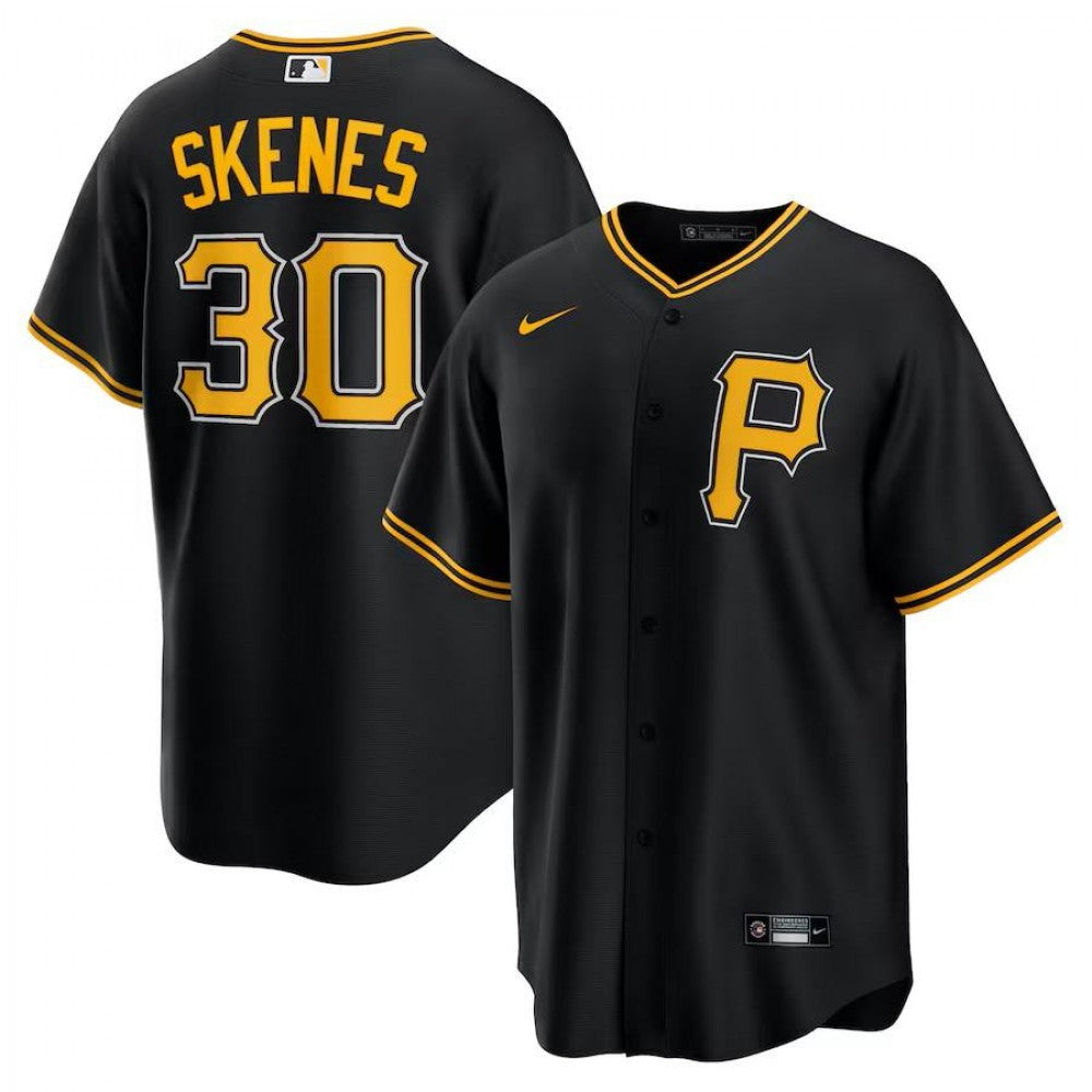 Pittsburgh Pirates Paul Skenes Nike Black Alternate Replica Player MLB Jersey