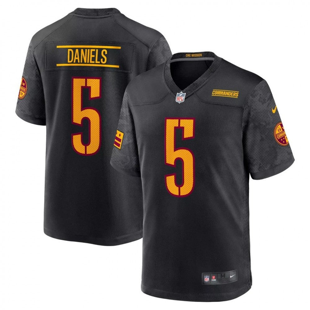 Jayden Daniels Black Washington Commanders Nike Alternate Game Player Jersey