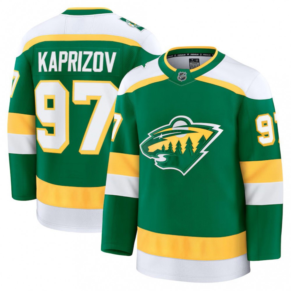 Kirill Kaprizov Minnesota Wild Alternate Premium NHL Jersey - Green