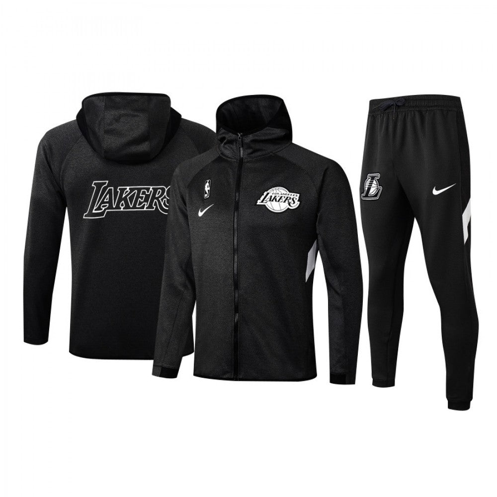 Los Angeles Lakers Nike 2019/20 Showtime Full-Zip Therma Flex Performance Hoodie