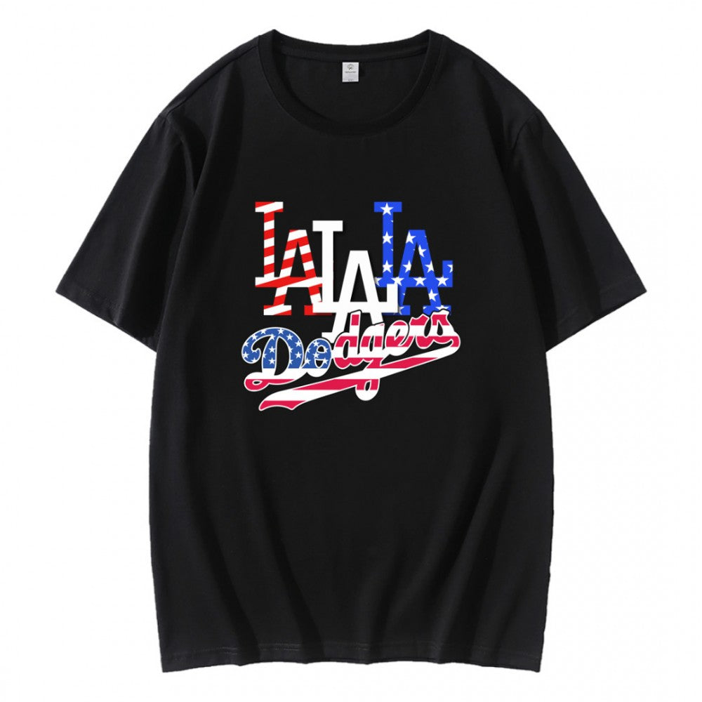 Retro 4th Of July Los Angeles Dodgers T-Shirt