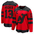 Nico Hischier New NHL Jersey Devils 2024 NHL Stadium Series Breakaway Player NHL Jersey C Red