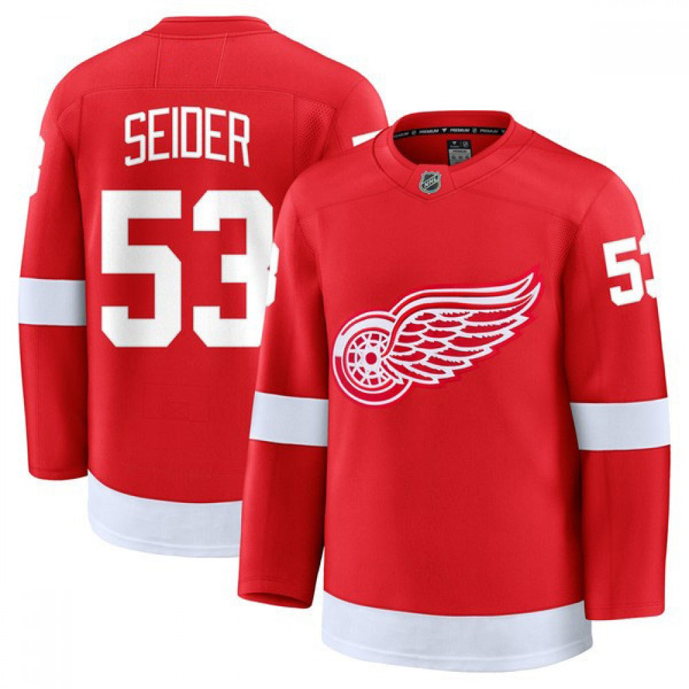 Moritz Seider Detroit Red Wings Home Premium NHL Jersey - Red
