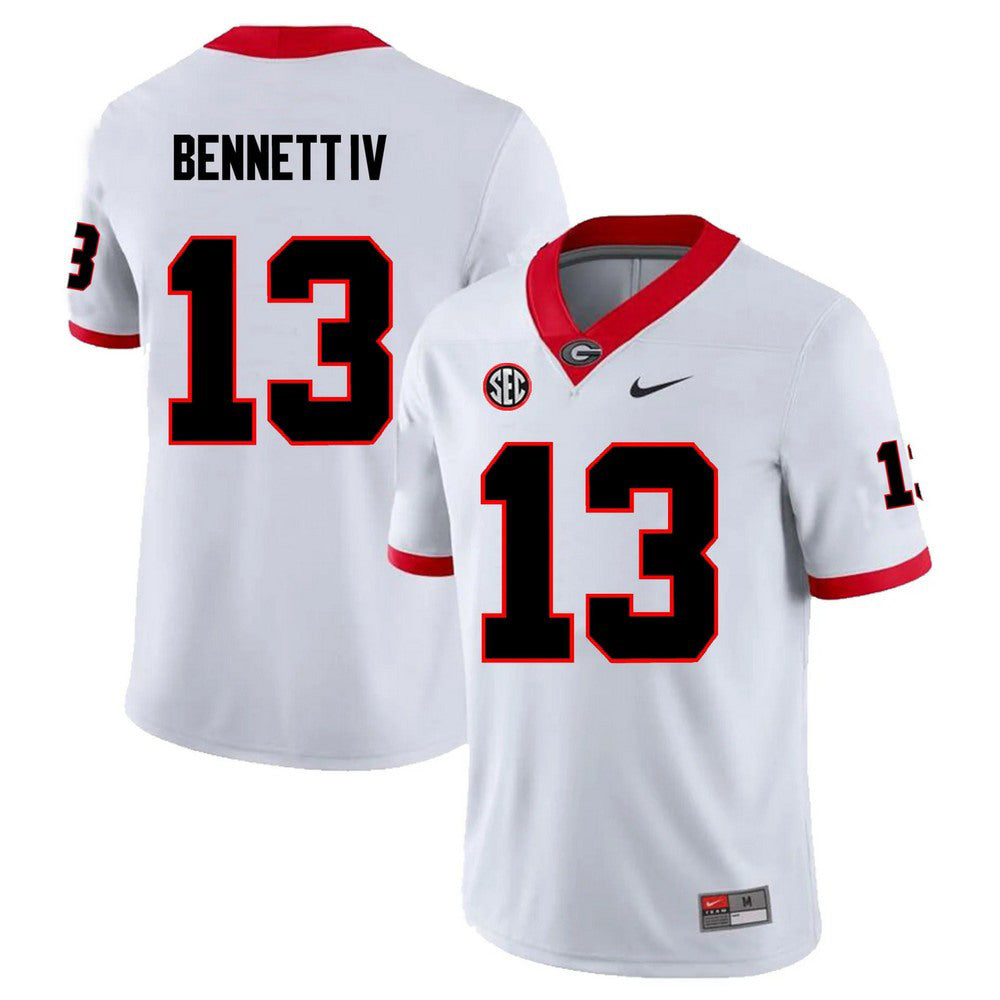 Stetson Bennett Georgia Bulldogs Nike Football Game NCAA Jersey - White