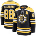 David Pastrnak Boston Bruins Black Home Premium NHL Jersey