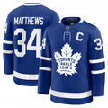 Auston Matthews Toronto Maple Leafs Captain Patch Home Premium NHL Jersey - Blue
