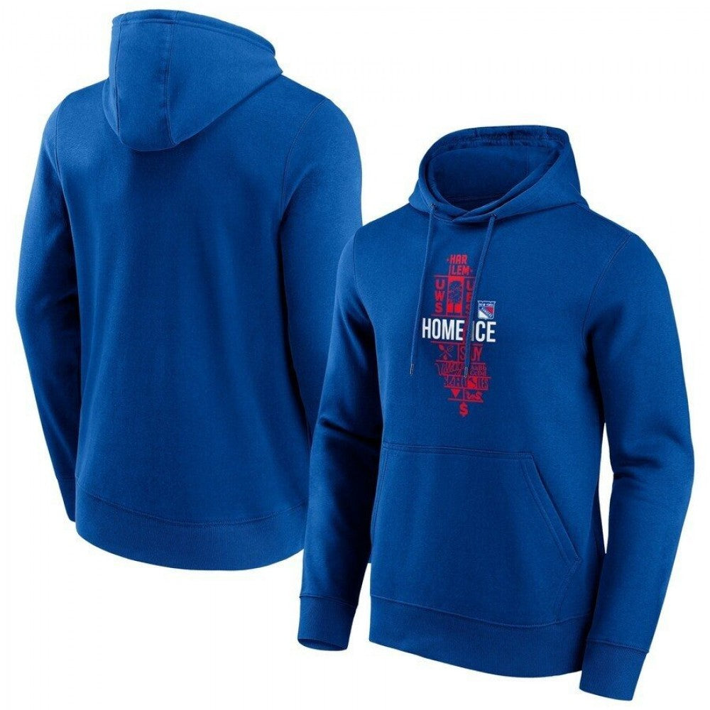 New York Rangers Fanatics Branded Hometown Graphic Hoodie - Royal