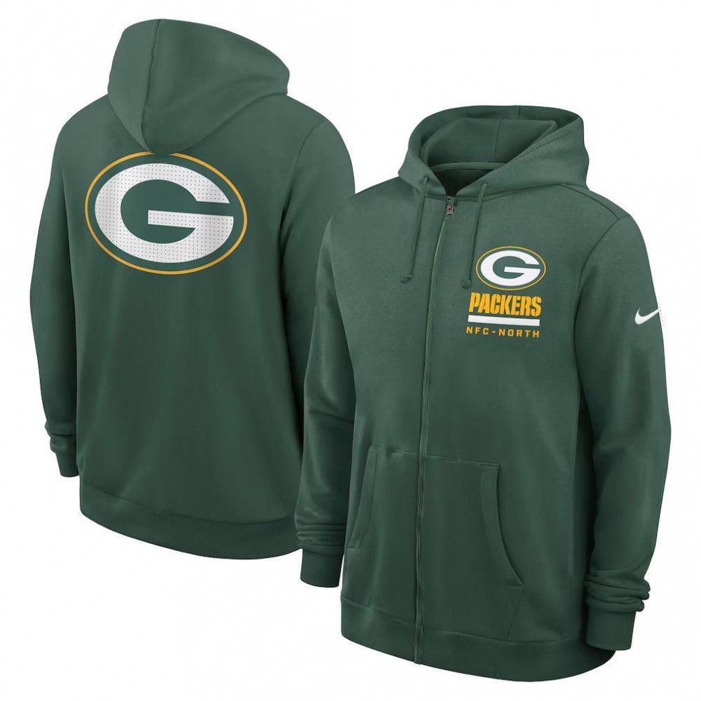Green Bay Packers Utility Player Sideline Men's Nike NFL Full-Zip Hoodie