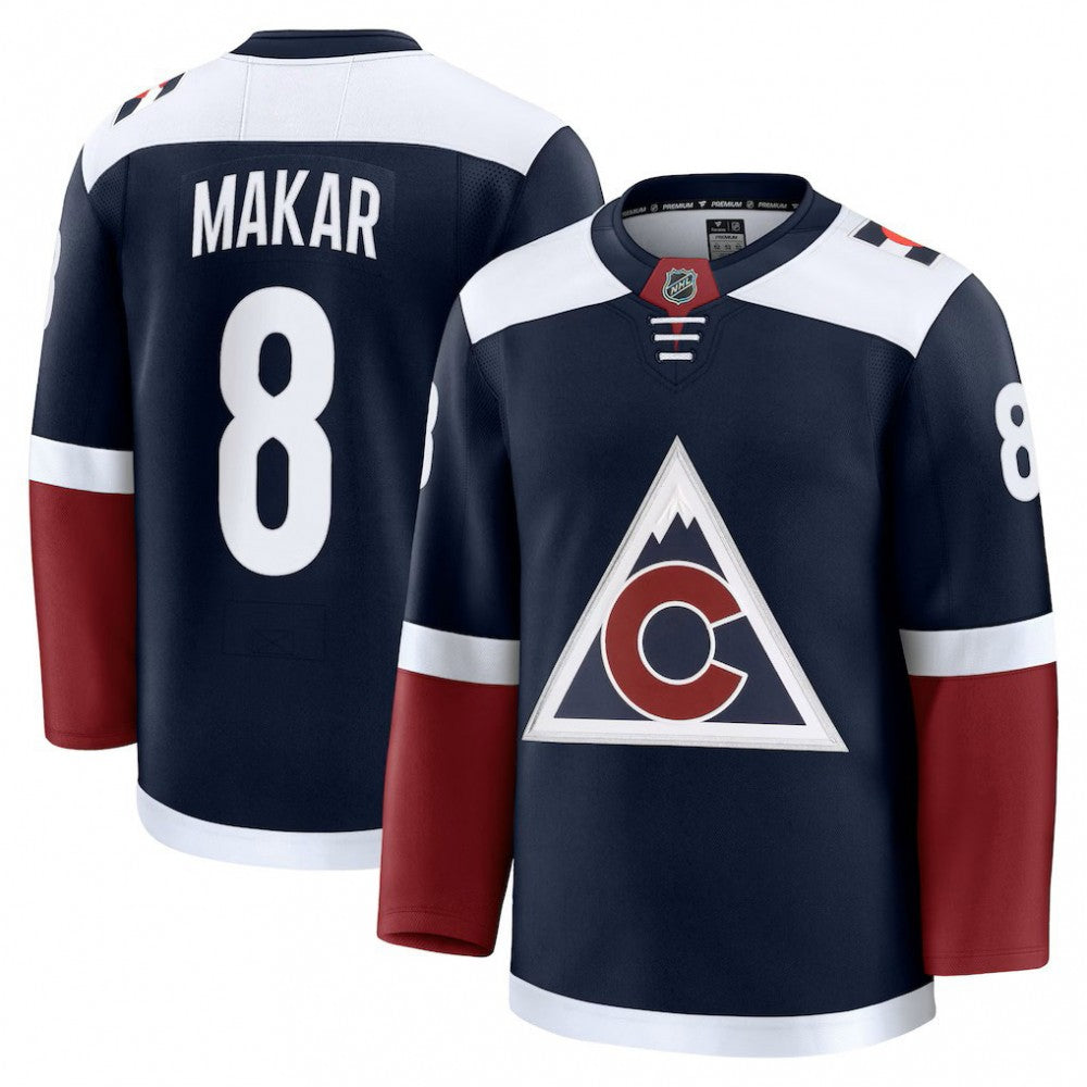 Men's Colorado Avalanche Cale Makar Navy Alternate Premium NHL Jersey