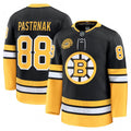David Pastrnak Boston Bruins Alternate 100th Anniversary Premium NHL Jersey - Black