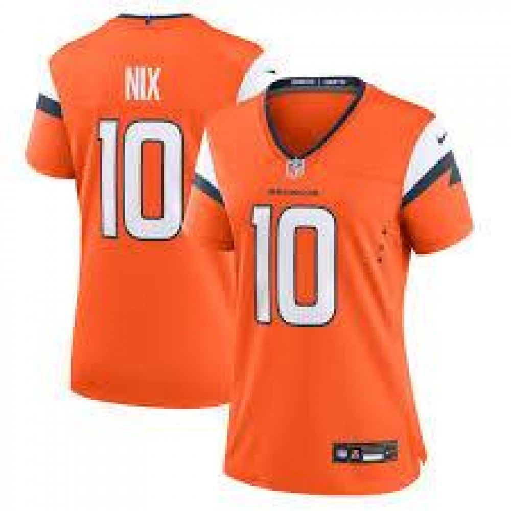 Bo Nix Denver Broncos Nike Women's Vapor F.U.S.E. Limited Jersey - Orange