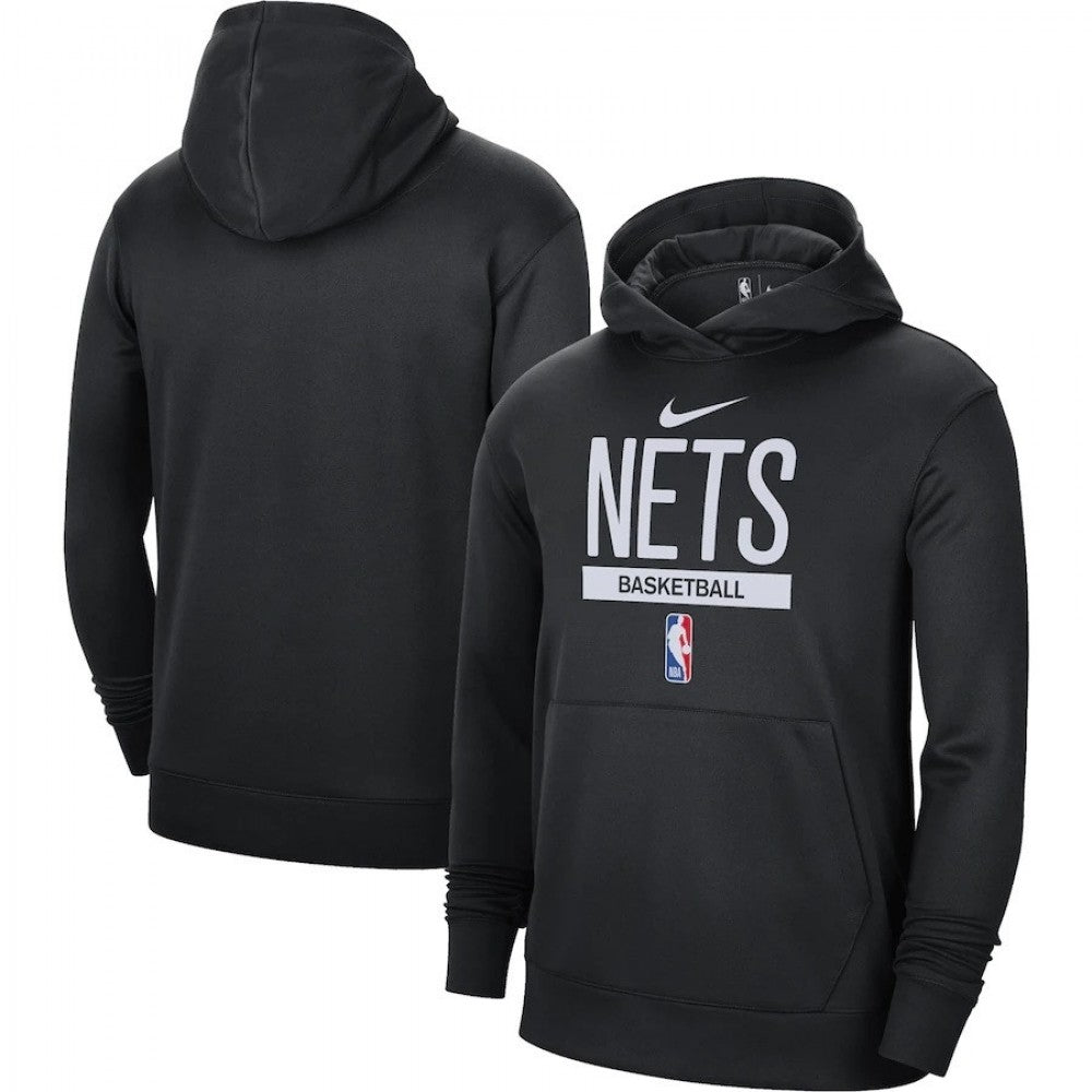 Brooklyn Nets 2022/23 Nike Spotlight On-Court Practice Performance Pullover Hoodie