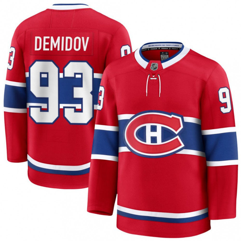 Ivan Demidov Montreal Canadiens Home Premium NHL Jersey - Red