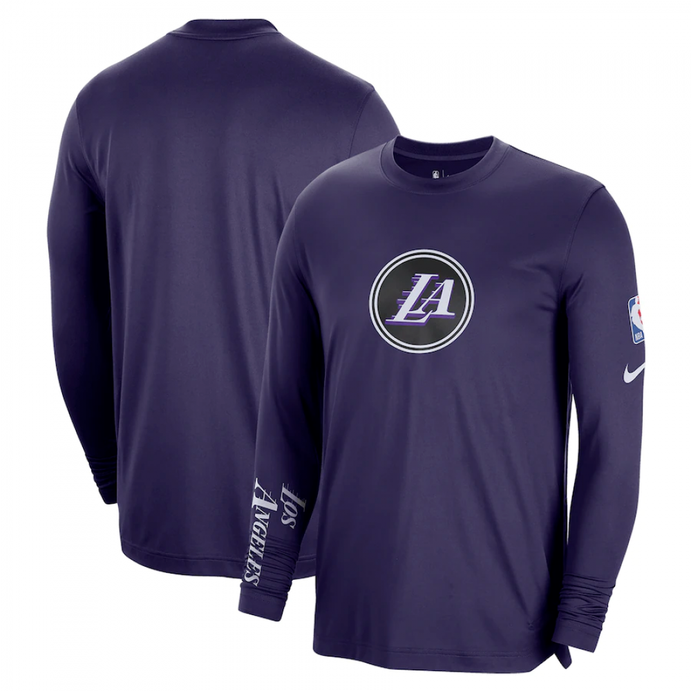 Los Angeles Lakers Nike 2022/23 City Edition Essential Expressive Long Sleeve T-Shirt
