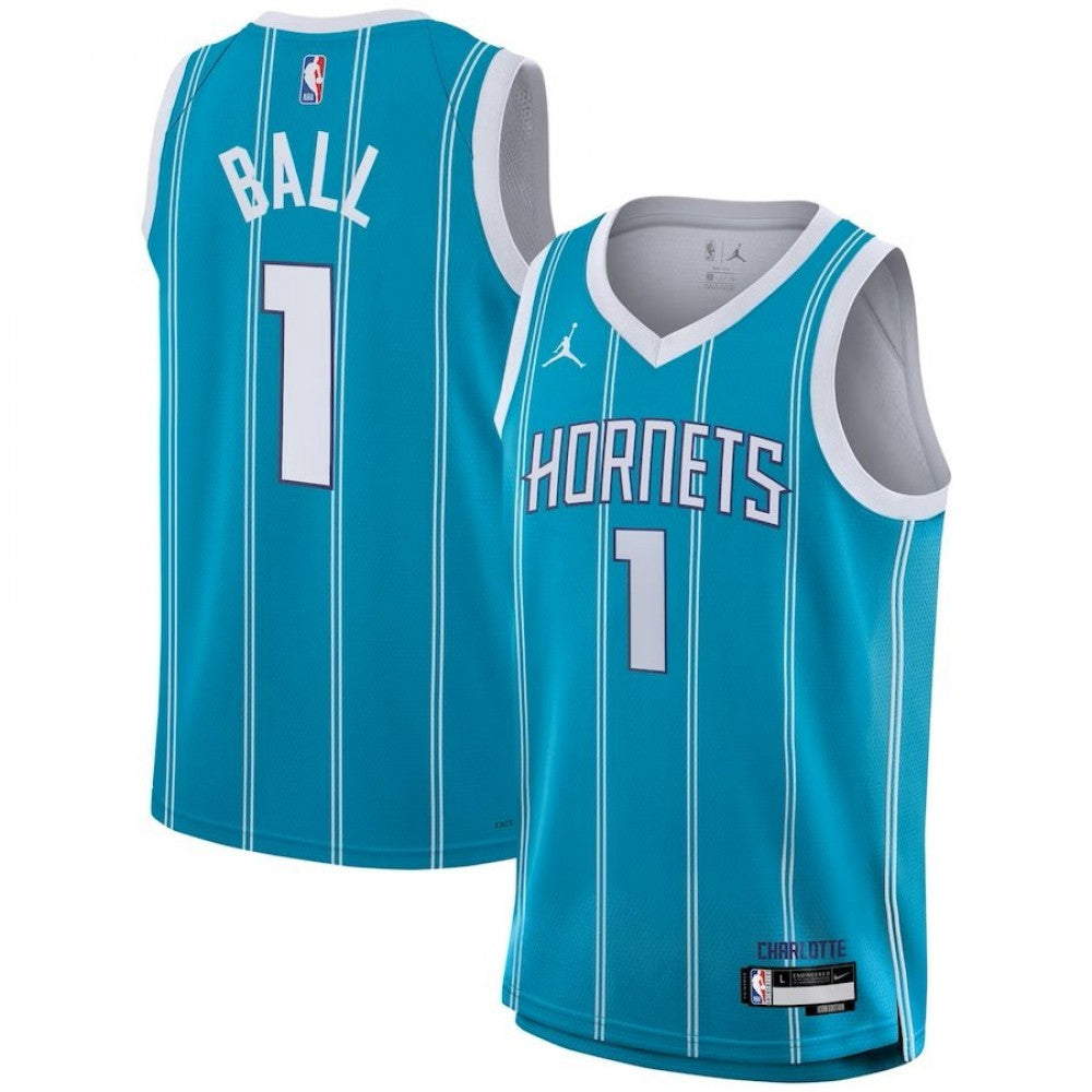 Youth Jordan LaMelo Ball Teal Charlotte Hornets Swingman NBA Jersey - Icon Edition