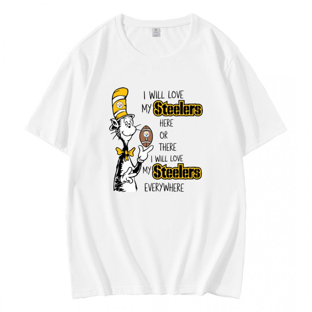 I Will Love My Steelers Here Or There T-Shirt