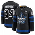 Auston Matthews Toronto Maple Leafs Captain Patch Alternate Premium NHL Jersey - Black