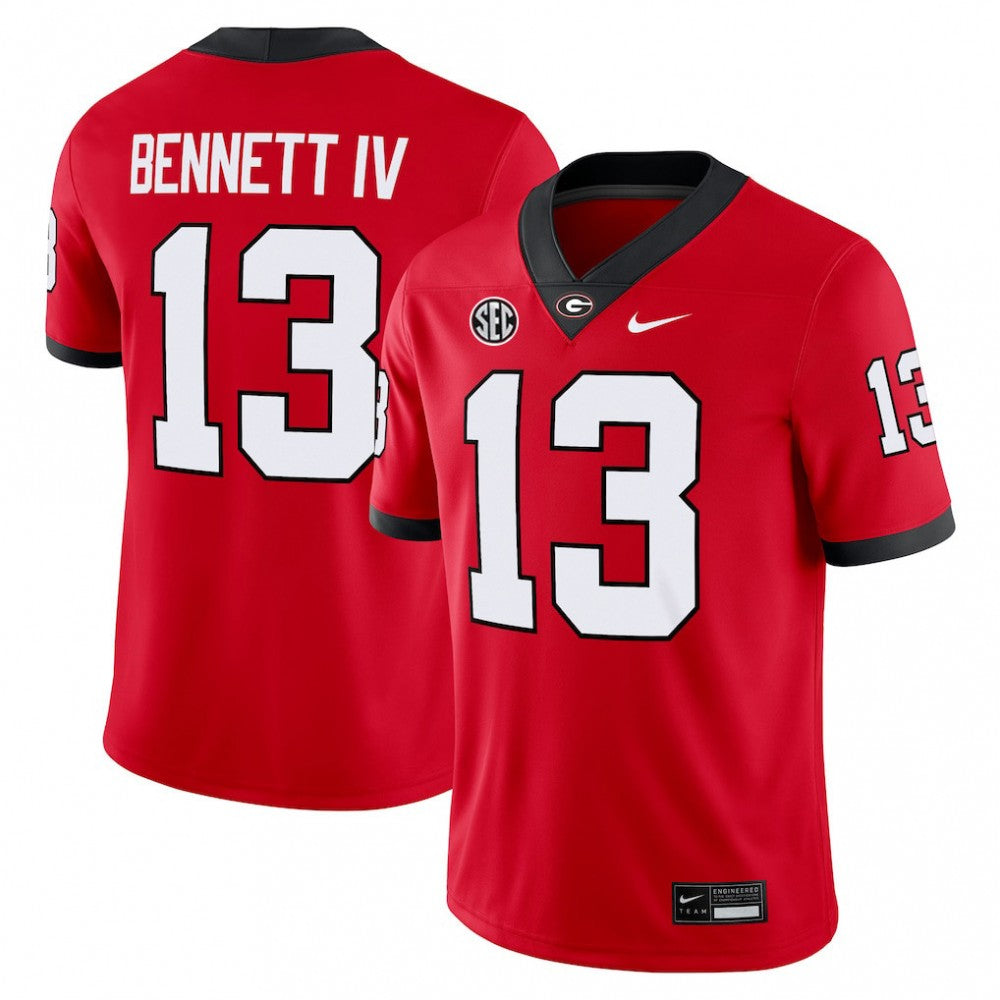 Stetson Bennett Georgia Bulldogs Home Nike Football Game NCAA Jersey - Red