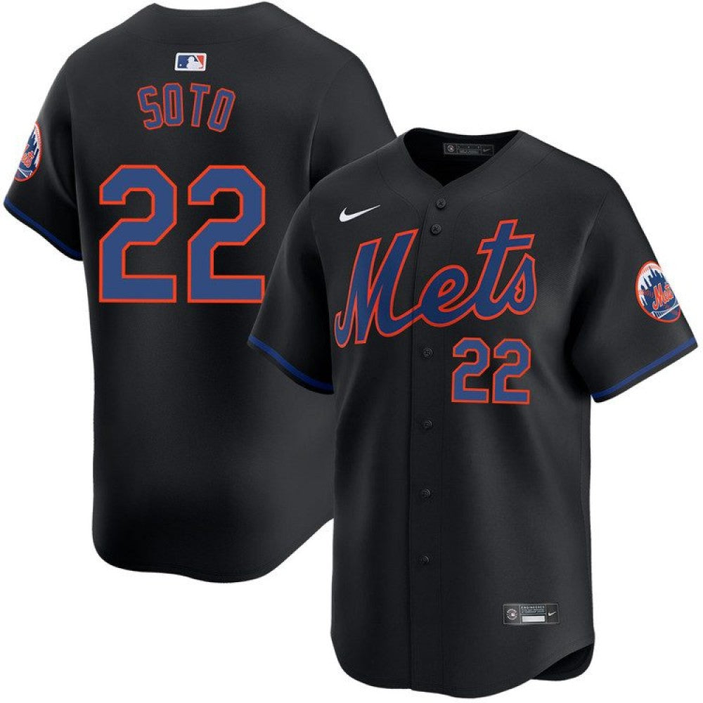 Juan Soto New York Mets Nike Alternate Limited Player MLB Jersey?C Black
