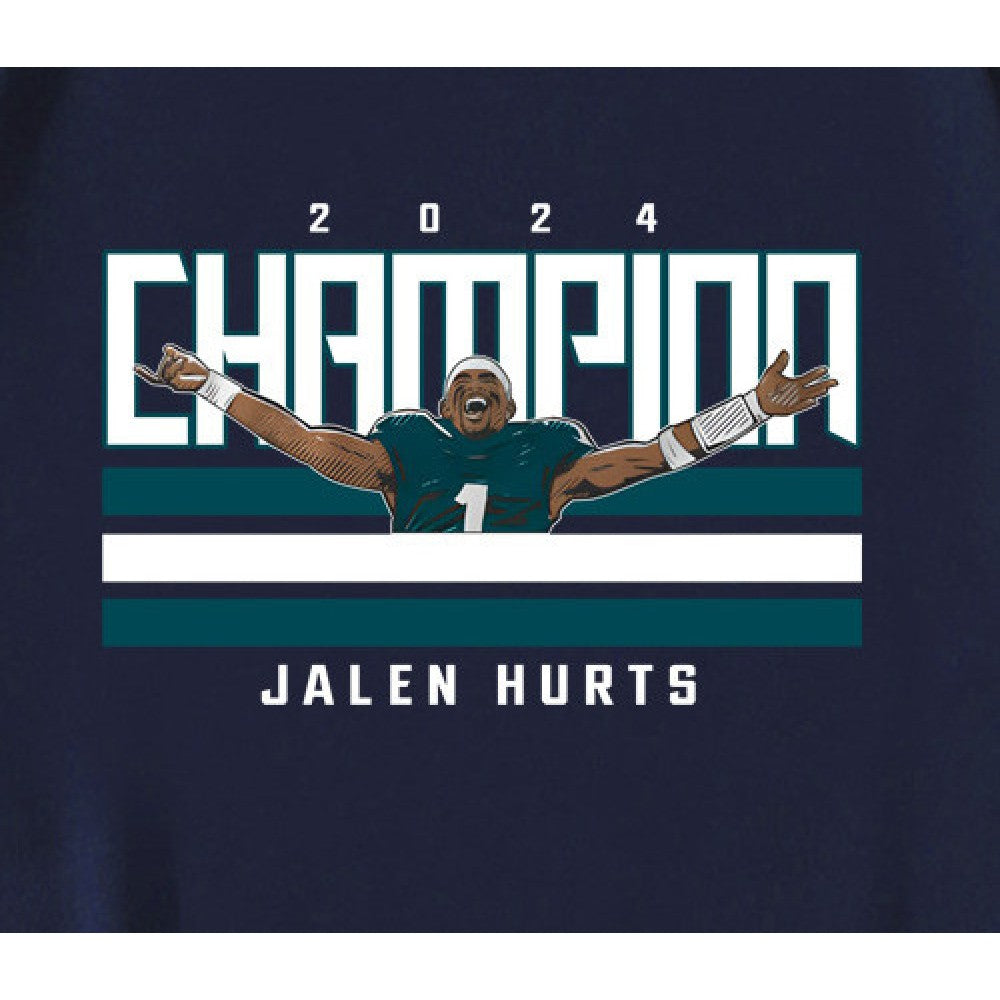 2024 Champion Jalen Hurts Philadelphia Eagles T-Shirt