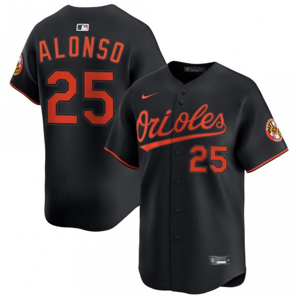 Pete Alonso Baltimore Orioles Nike Alternate Limited Player MLB Jersey - Black