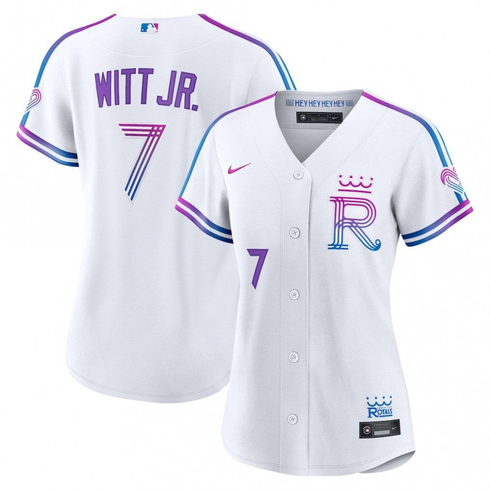 Bobby Witt Jr. Kansas City Royals Nike Women's 2026 City Connect Stadium MLB Jersey - White