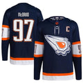 Connor McDavid Edmonton Oilers Navy Reverse Retro 2.0 Player NHL Jersey