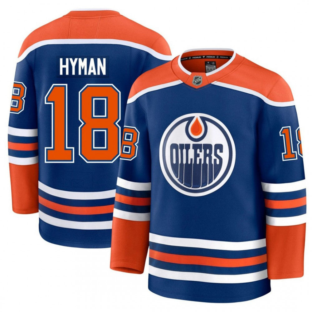 Zach Hyman Edmonton Oilers Home Premium Player NHL Jersey