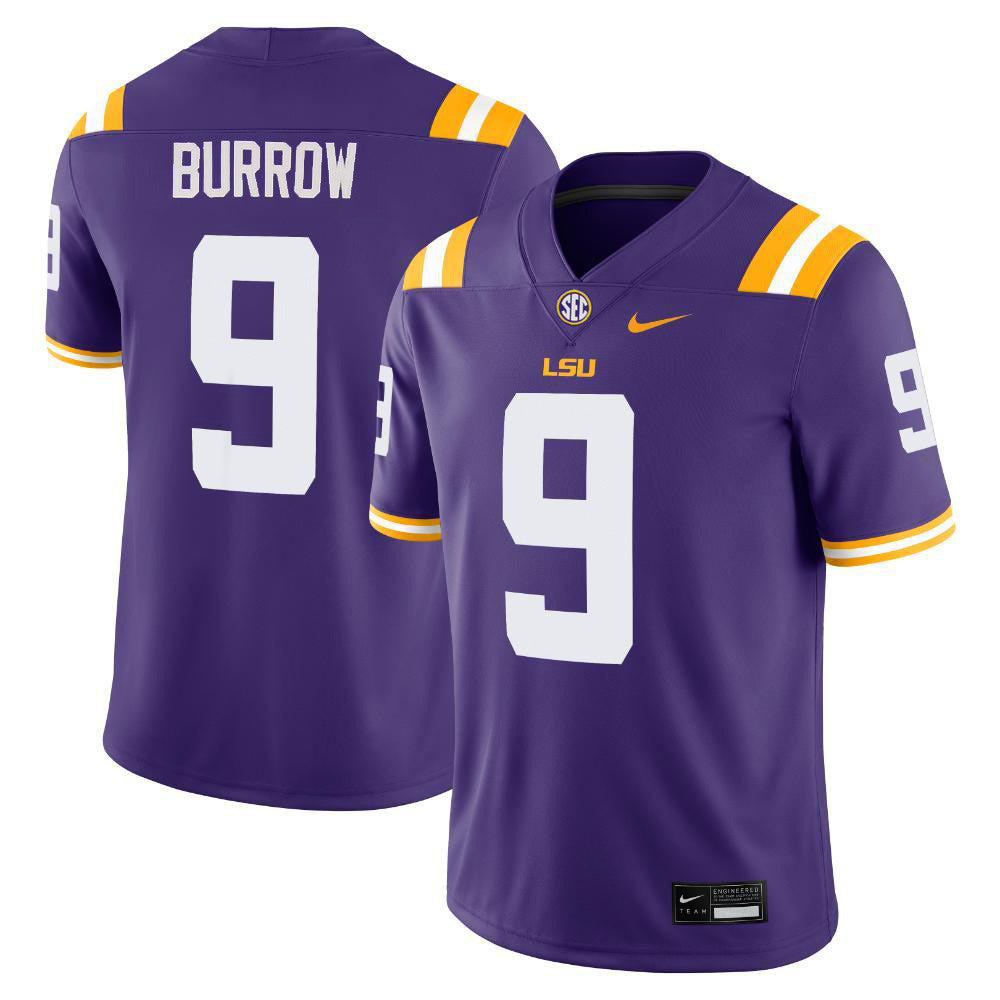 Joe Burrow LSU Tigers Nike Player NCAA Jersey - Purple