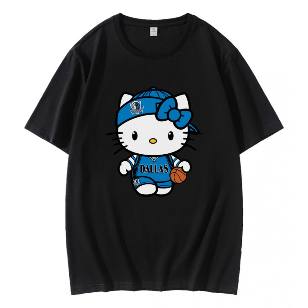 Hello Kitty Dallas Mavericks NBA Basketball T-Shirt