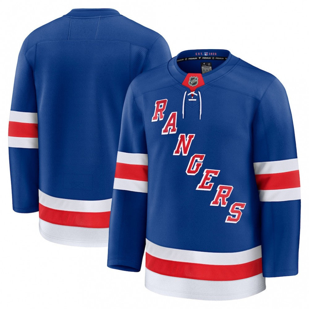 Men's New York Rangers Blue Home Premium NHL Jersey