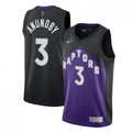Men's Toronto Raptors OG Anunoby #3 Nike Black&amp;Purple 2021 Swingman NBA Jersey - Earned Edition