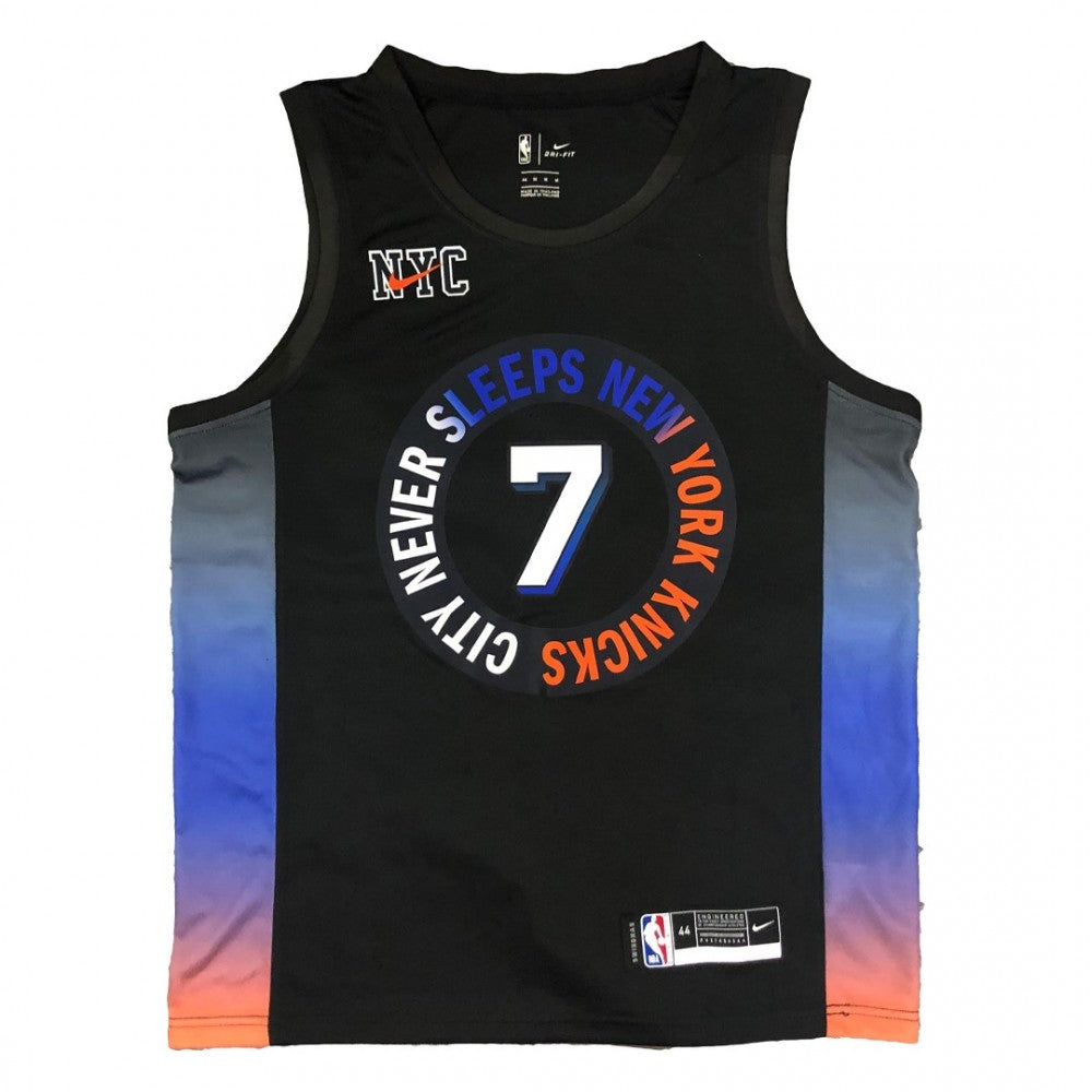 Men's New York Knicks Carmelo Anthony #7 Nike Black 2020/21 Swingman NBA Jersey - City Edition