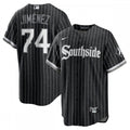 Eloy Jimenez Chicago White Sox Nike 2021 City Connect Replica Player MLB Jersey - Black/Anthracite