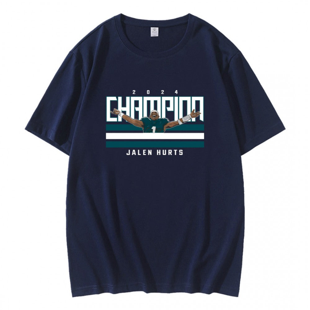 2024 Champion Jalen Hurts Philadelphia Eagles T-Shirt