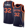 Karl-Anthony Towns New York Knicks Jordan Brand 2022/23 Swingman NBA Jersey - Statement Edition - Navy
