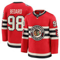 Connor Bedard Chicago Blackhawks 2025 Winter Classic Premium NHL Jersey - Red