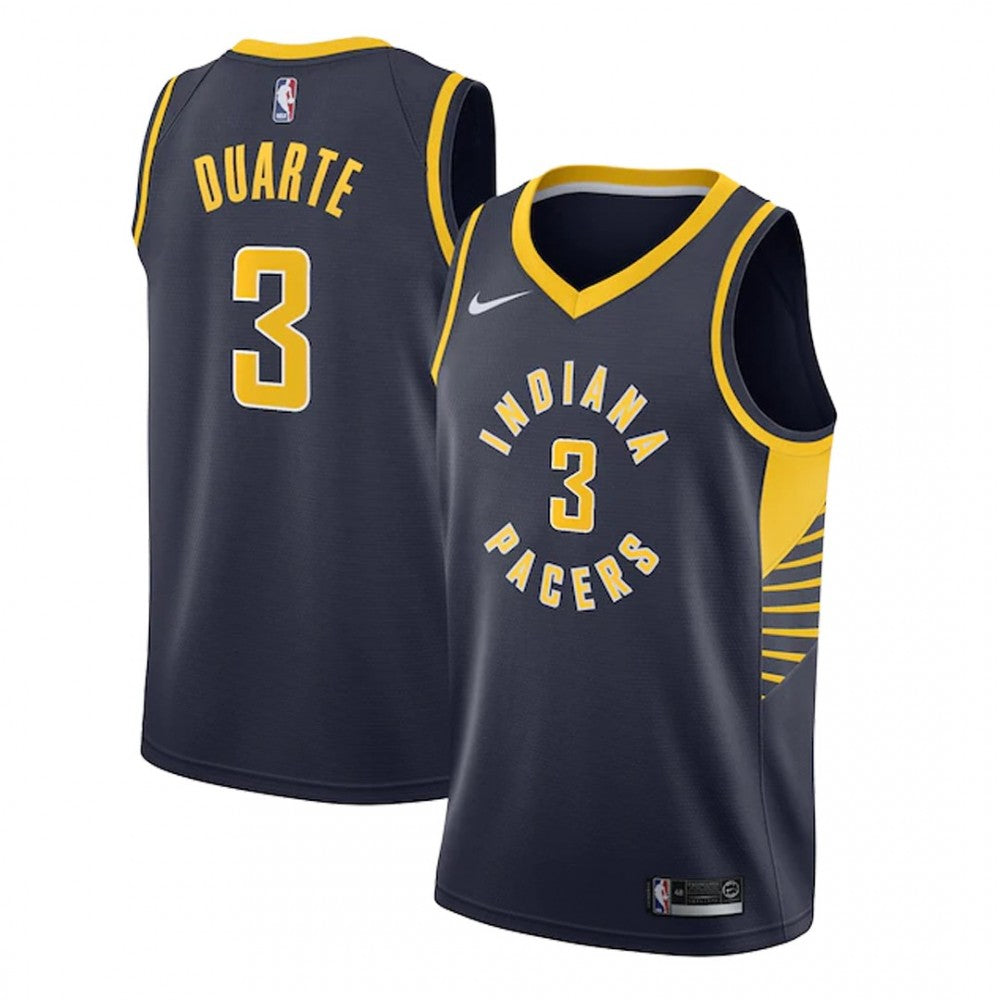 Men's Indiana Pacers Chris Duarte #3 Nike Navy Swingman NBA Jersey - Icon Edition