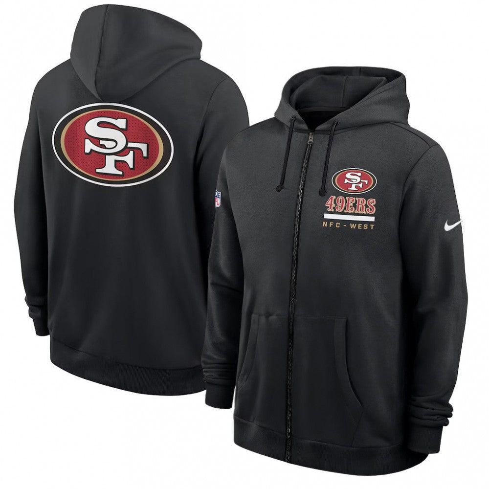 San Francisco 49ers Utility Player Sideline Men's Nike NFL Full-Zip Hoodie