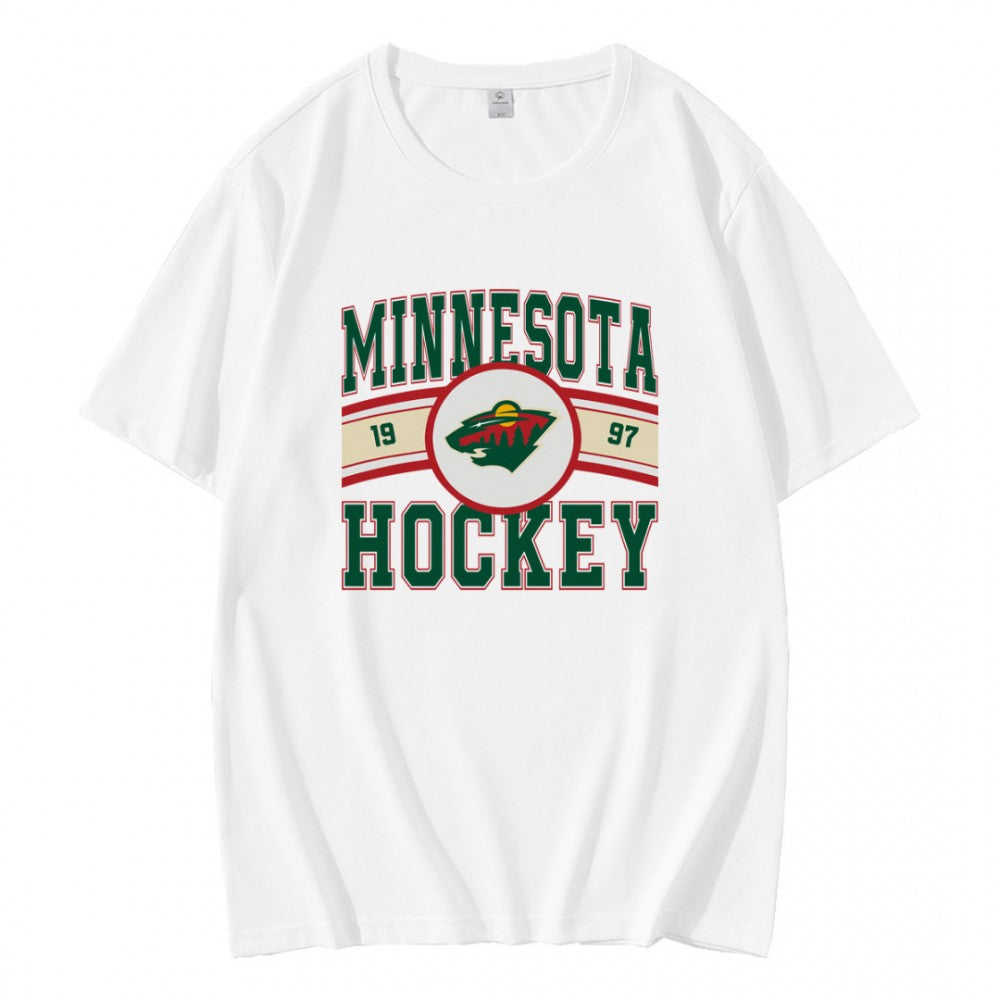 Vintage Minnesota Wild Hockey Logo 1997 T-Shirt