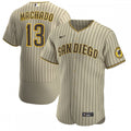 Manny Machado San Diego Padres Nike Alternate Authentic Player MLB Jersey - Tan/Brown