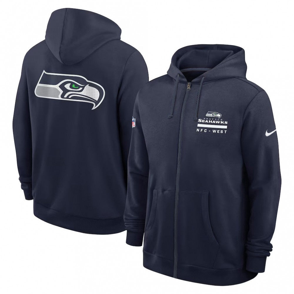 Seattle Seahawks Utility Player Sideline Men's Nike NFL Full-Zip Hoodie