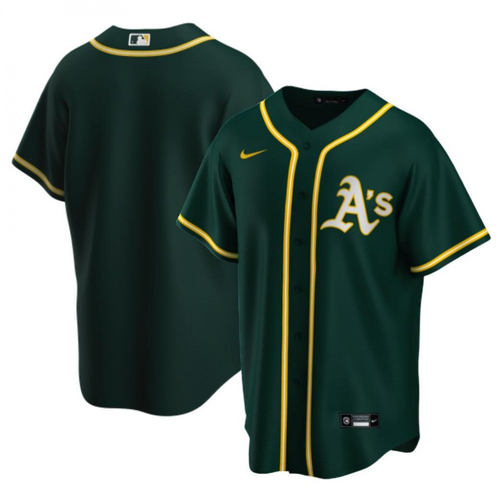 Oakland Athletics Nike Alternate Replica Team Blank MLB Jersey - Green