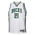 Men's Milwaukee Bucks Jrue Holiday #21 Nike White 2021/22 Swingman NBA NBA Jersey - City Edition