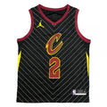 Men's Cleveland Cavaliers Kyrie Irving #2 Jordan Black Swingman NBA Jersey - Statement Edition