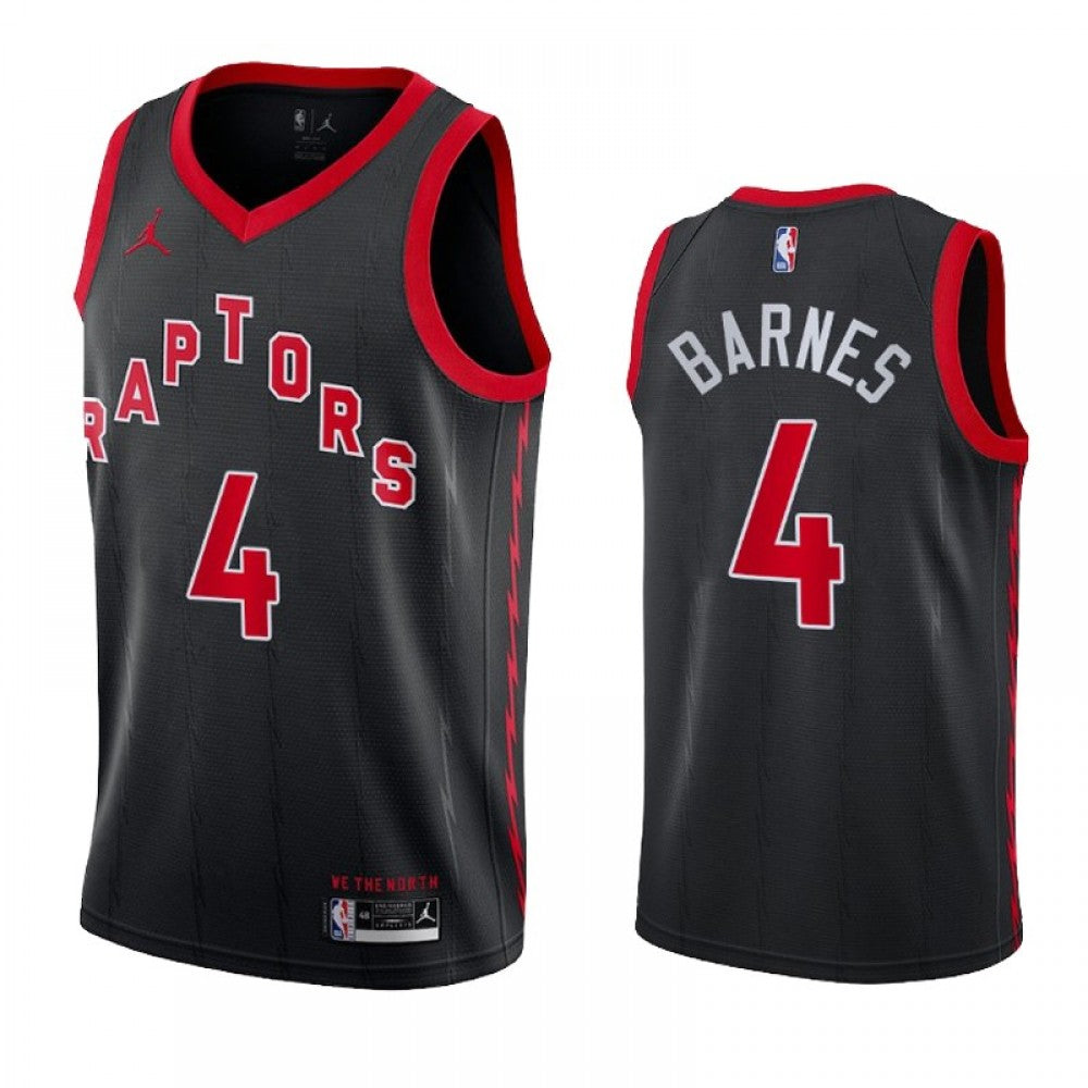 Men's Toronto Raptors Scottie Barnes #4 Jordan Black Swingman NBA NBA Jersey - Statement Edition
